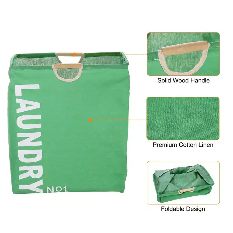 Panier à linge pliable en tissu maillé – Mélange coton-polyester