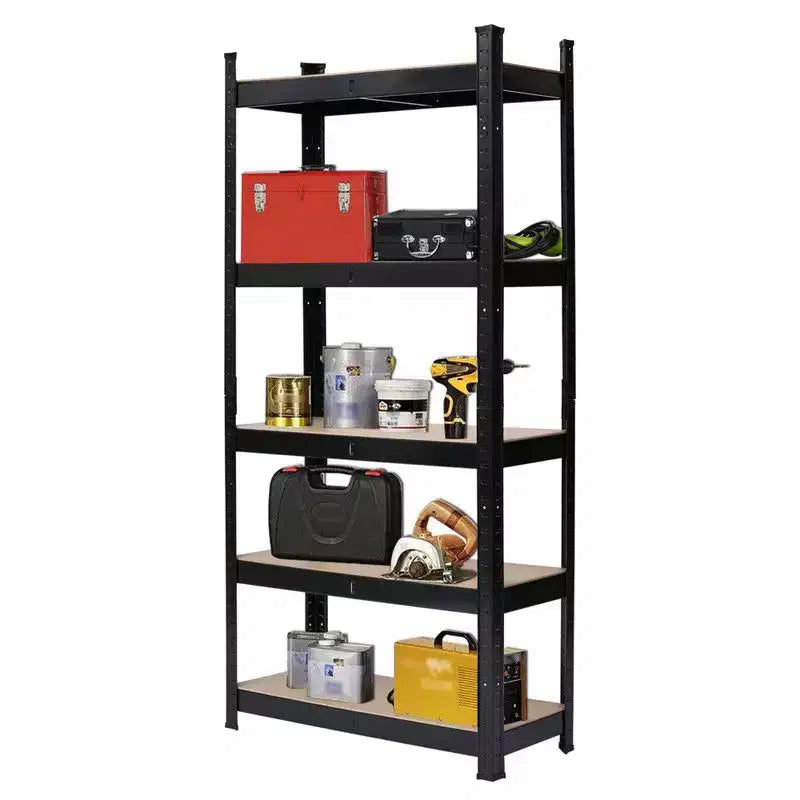 Étagère de rangement en acier à 5 niveaux – Revêtement en poudre, 180 cm de haut