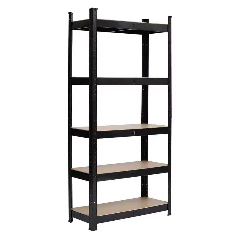 Étagère de rangement en acier à 5 niveaux – Revêtement en poudre, 180 cm de haut