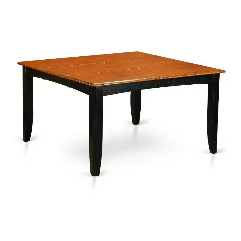 HomeStock Belmont Ensemble Table Carrée 9 Pièces 36/54 Pouces Avec Rallonge Papillon De 18 Pouces Et 8 Chaises De Salle À Manger Assise Bois