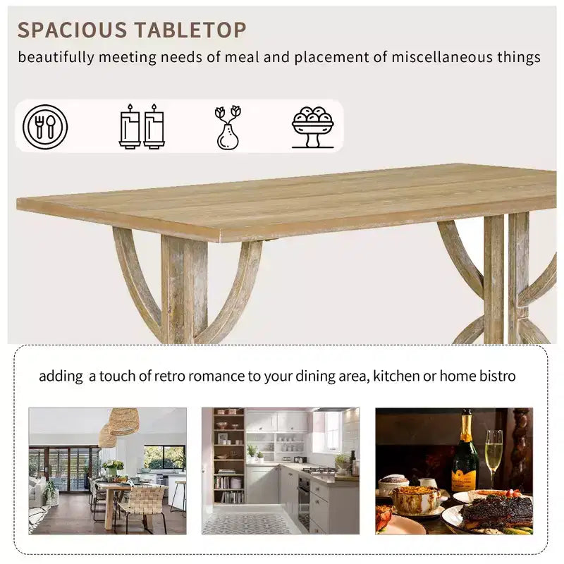 Ensemble de salle à manger de ferme pour 4 personnes, table de cuisine rectangulaire avec 4 chaises rembourrées et un banc