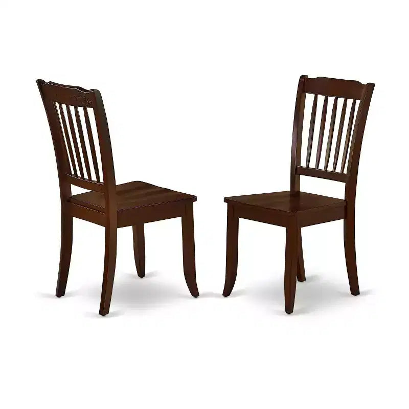Ensemble de salle à manger rectangulaire 7 pièces - Table et chaises de style rococo - Mobilier de salle à manger élégant