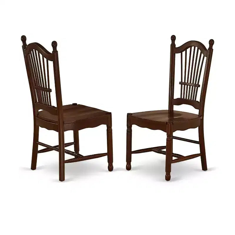 Ensemble table de salle à manger rectangulaire 3 pièces 48-60 Table avec rallonge et 2 chaises en bois - HomeStock