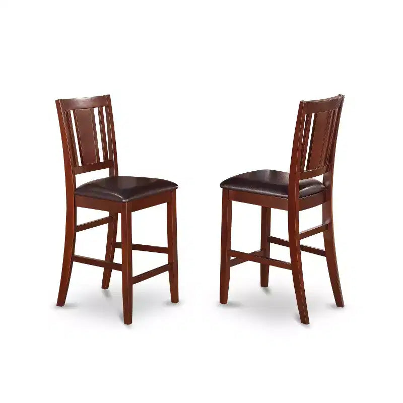 Ensemble repas hauteur comptoir - Table et 4 chaises - Style moderne pour cuisine - Table carrée 36x36 pouces