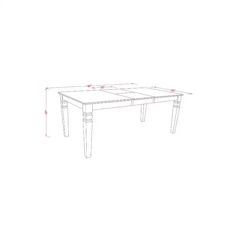Ensemble de salle à manger rectangulaire avec 4 chaises et un banc - Ensemble de table de cuisine 6 pièces