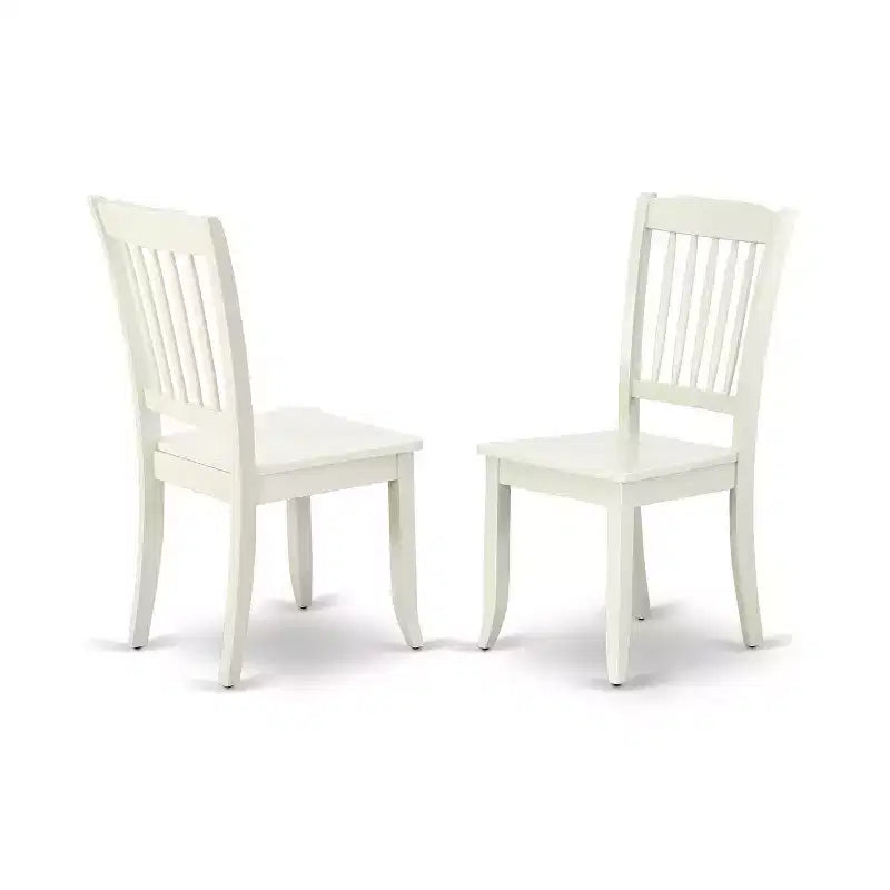Ensemble de salle à manger rond 5 pièces de style asiatique - Table de 107 cm et 4 chaises - Meubles de salle à manger modernes et élégants