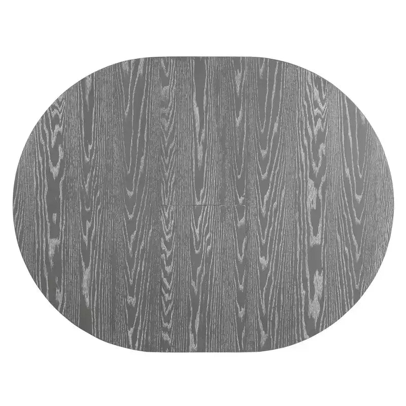 Ensemble de salle à manger rond extensible de style rustique pour 4 personnes, ensemble table et 4 chaises de salle à manger rembourrées pour salle à manger