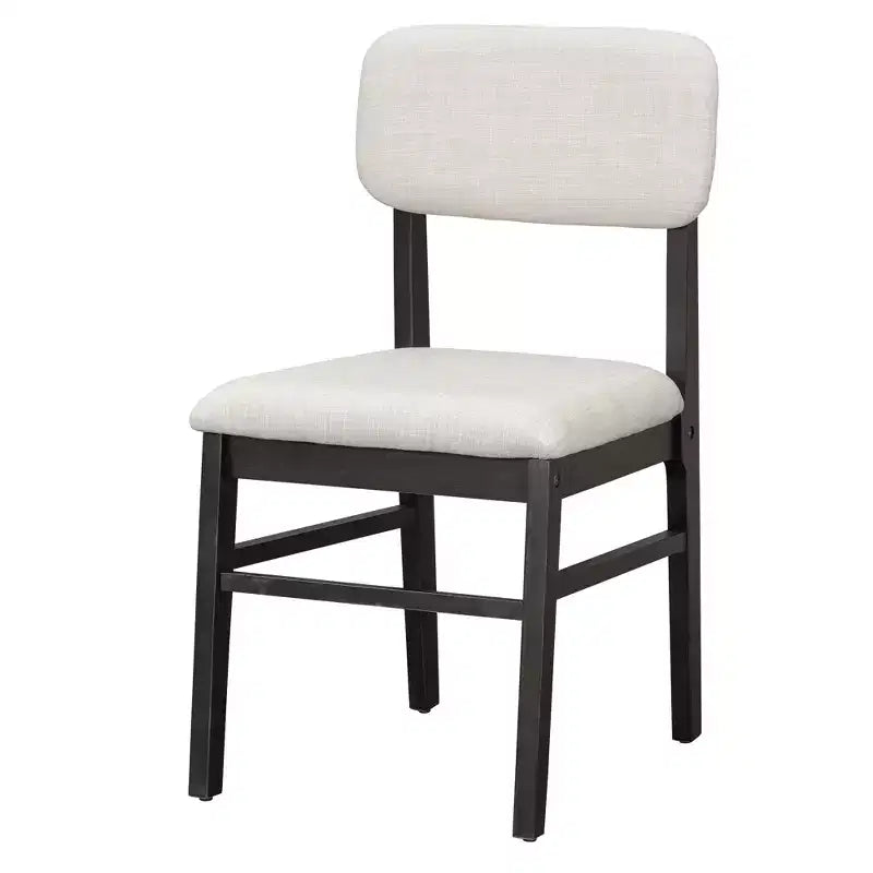 Ensemble de table à manger en bois massif avec banc pour 5 personnes, 6 pièces, ensemble de table de salle à manger rectangulaire rembourrée avec 4 chaises et un banc