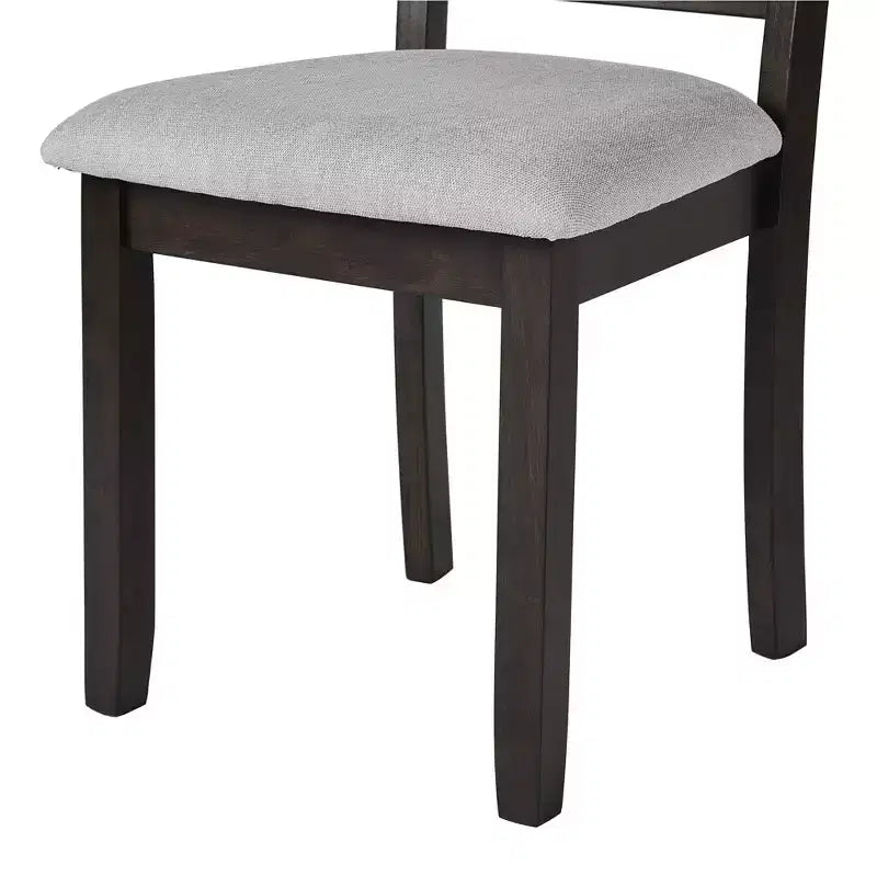 Ensemble de salle à manger extensible 3 pièces avec 2 chaises rembourrées, table à manger en bois avec abattants pour petit espace