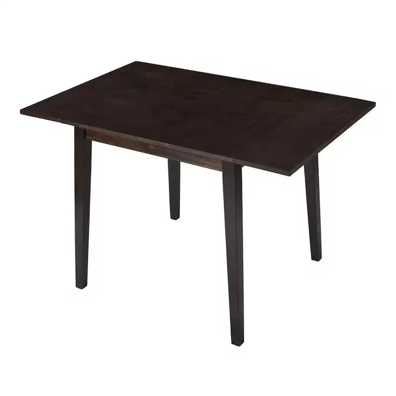 Ensemble de salle à manger extensible 3 pièces avec 2 chaises rembourrées, table à manger en bois avec abattants pour petit espace