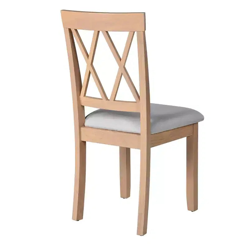 Ensemble de salle à manger extensible 3 pièces avec 2 chaises rembourrées, table à manger en bois avec abattants pour petit espace