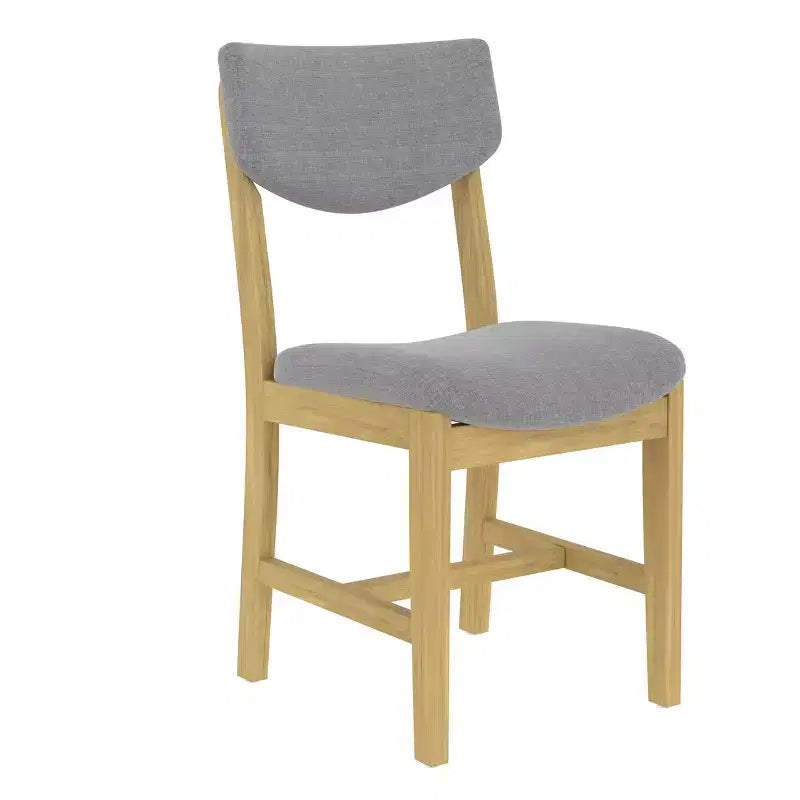 Ensemble de salle à manger rustique 5 pièces avec table en bois et 4 chaises rembourrées Espresso