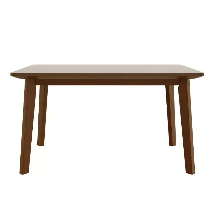 Ensemble de salle à manger rustique 5 pièces avec table en bois et 4 chaises rembourrées Espresso