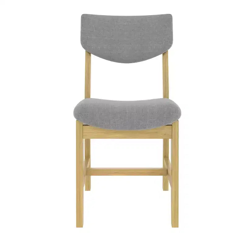 Ensemble de salle à manger en bois rustique pour 4 personnes, table rectangulaire 5 pièces avec chaises rembourrées pour petite cuisine