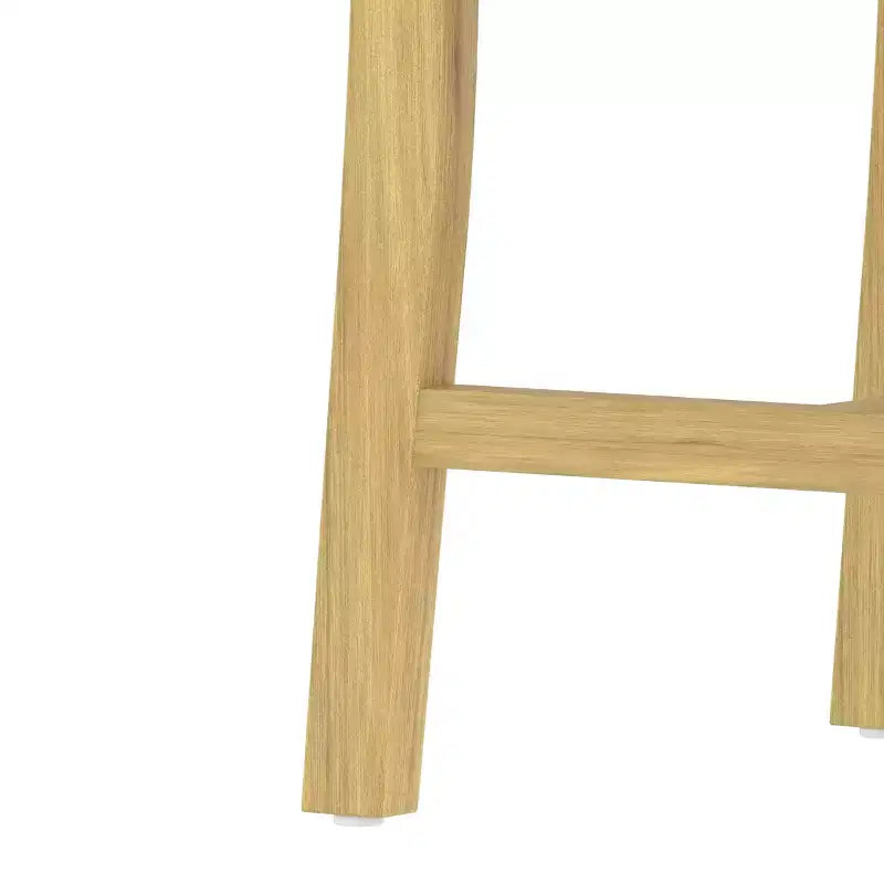 Ensemble de salle à manger en bois rustique pour 4 personnes, table rectangulaire 5 pièces avec chaises rembourrées pour petite cuisine