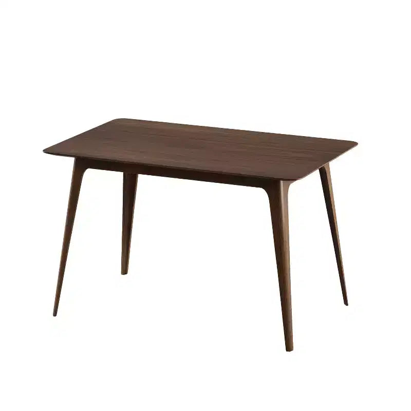 Ensemble de salle à manger compact pour 4 personnes, 5 pièces, table rectangulaire en bois massif avec 4 chaises rembourrées pour cuisine, vert menthe, noyer