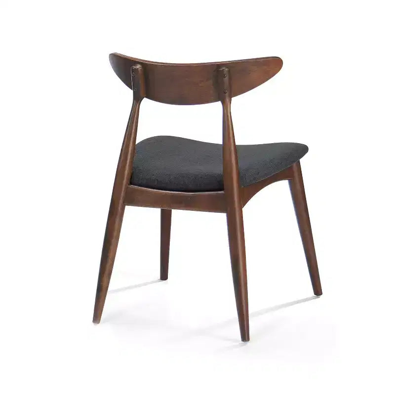 Ensemble de salle à manger moderne pour 4 personnes, 5 pièces, ensemble de table rectangulaire en bois massif avec 4 chaises rembourrées pour petite cuisine