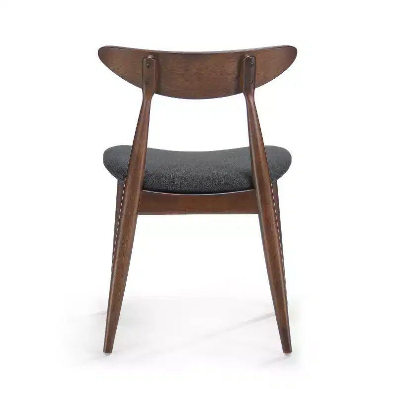 Ensemble de salle à manger moderne pour 4 personnes, 5 pièces, ensemble de table rectangulaire en bois massif avec 4 chaises rembourrées pour petite cuisine