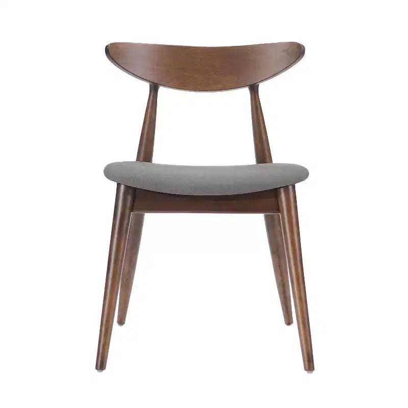 Ensemble de salle à manger moderne pour 4 personnes, 5 pièces, ensemble de table rectangulaire en bois massif avec 4 chaises rembourrées pour petite cuisine