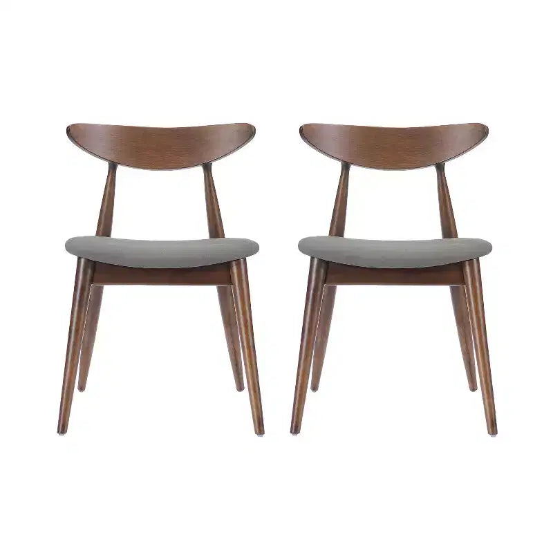 Ensemble de salle à manger moderne pour 4 personnes, 5 pièces, ensemble de table rectangulaire en bois massif avec 4 chaises rembourrées pour petite cuisine