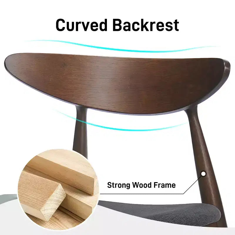 Ensemble de salle à manger moderne pour 4 personnes, 5 pièces, ensemble de table rectangulaire en bois massif avec 4 chaises rembourrées pour petite cuisine