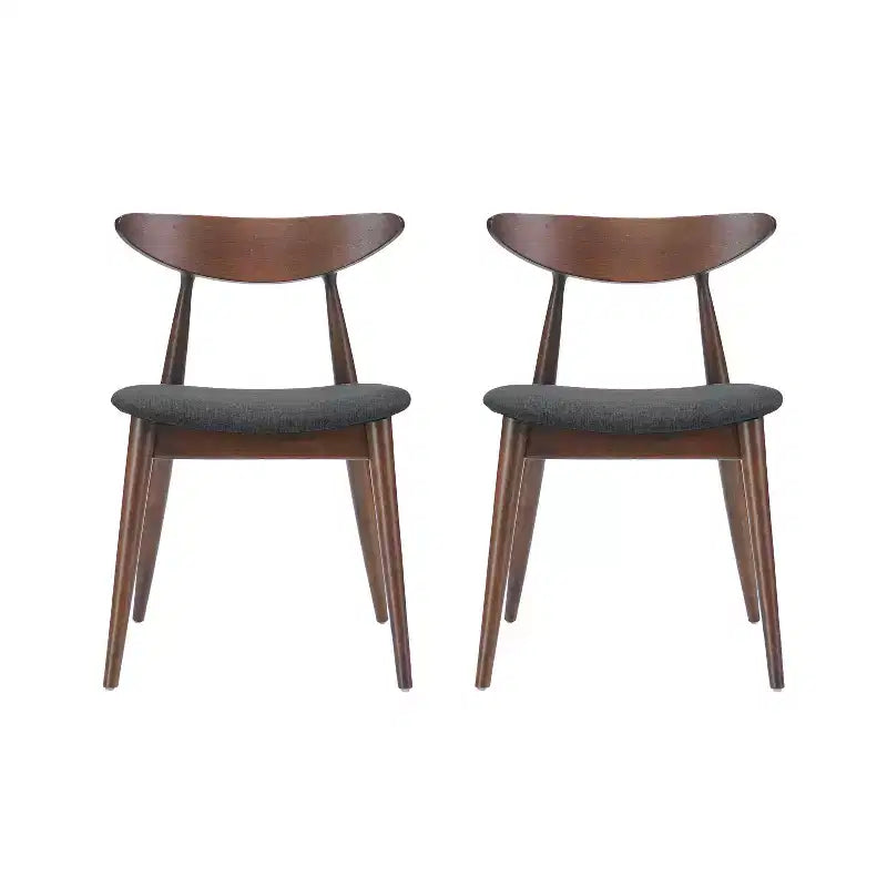 Ensemble de salle à manger moderne pour 4 personnes, 5 pièces, ensemble de table rectangulaire en bois massif avec 4 chaises rembourrées pour petite cuisine
