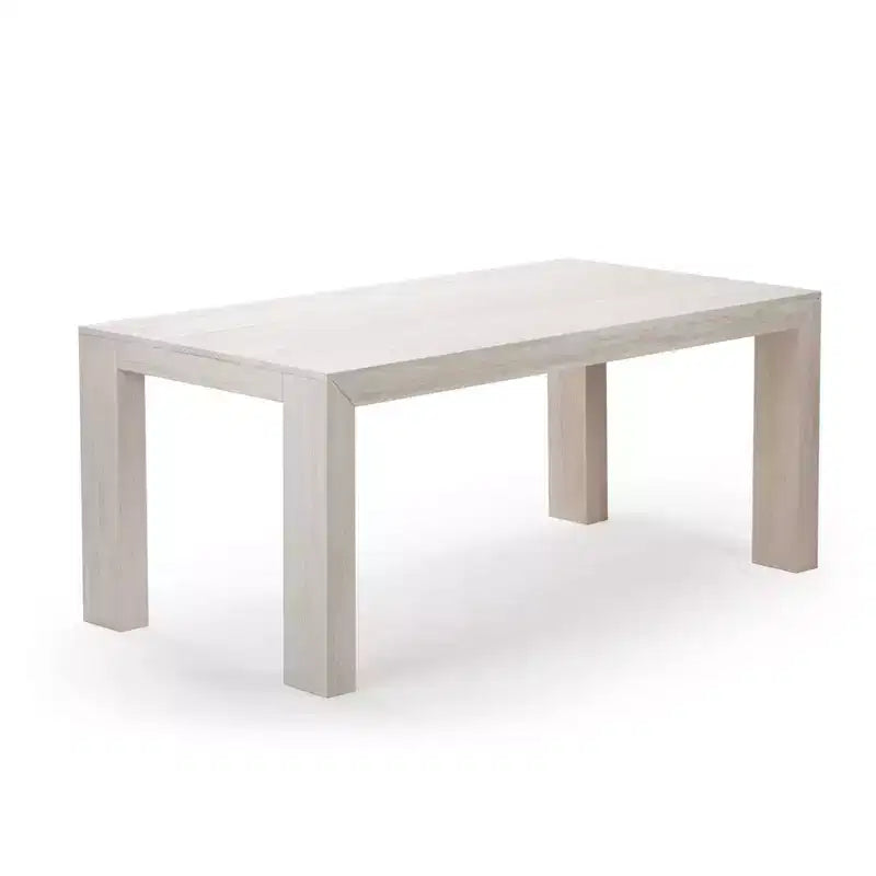 Ensemble de table à manger Plank+Beam 72 Modern en bois massif, brosse métallique noire, + 6 chaises